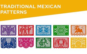 Drapeaux en feutre polyester écologiques et durables, conçus sur mesure, Querido Mexican Cinco <span class=keywords><strong>De</strong></span> Mayo, Papel Picado, bannières suspendues pour fête - Product Image 3