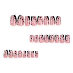 Venta al por mayor <span class=keywords><strong>uñas</strong></span> postizas acrílicas mecánicas 24 Uds <span class=keywords><strong>uñas</strong></span> artificiales largas estilo francés almendra ataúd prensa en las <span class=keywords><strong>uñas</strong></span> - Product Image 2