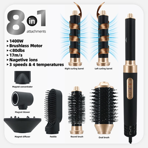 Sèche-cheveux et styler ionique Coanda Air Styler 1600W haut de gamme avec 8 fonctions de coiffage, moteur AC haute vitesse pour usage domestique et hôtelier - Product Image 1