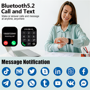 Smartwatch Remax Impermeabile con 100+ Modalità Sportive, Schermo Touchscreen Completo da 1,83 Pollici, <span class=keywords><strong>Fitness</strong></span> <span class=keywords><strong>Tracker</strong></span>, Risposta/Effettua Chiamate, per Uomini e Donne - Product Image 3
