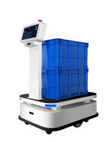 Robot de levage autonome SLAM AMR de 300 kg, construction métallique, moteurs à double entraînement, précision de 5 cm, sécurité à 360° pour entrepôt logistique