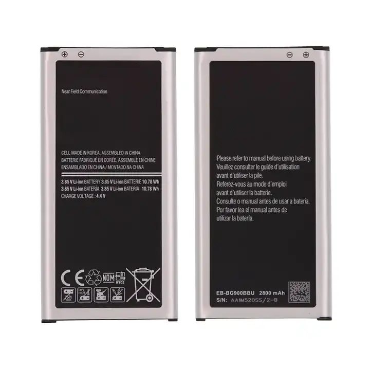 삼성 S5/I9600/G9006V/G9008V/G9009D/W 휴대 전화 배터리에 적합한 하이 퀄리티 2800mAh 휴대 전화 배터리 BG900BBC