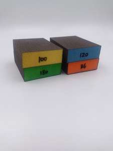 China Made Customizable OEM Hand Sponge Sanding Block Made From Aluminum Oxide Material Sponge Sand Block - Product Image 2