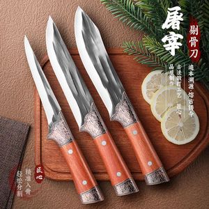 Household boning knife, stainless steel forged <b>dicing</b> knife, street vendor knife, chef's sharp knife for butchering cattle and - Product Image 3
