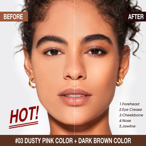 O.TW O.O 2 en 1 Double tête 3D Bronzer & Highlight Contour <span class=keywords><strong>Stick</strong></span> Private Label Shade Repair Makeup Pen Contour <span class=keywords><strong>Stick</strong></span> - Product Image 6