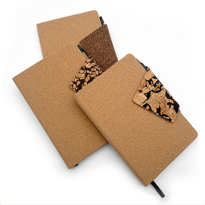 Eco-friendly A3 Hardcover, <b>Notebook</b> Custom Logo <b>A5</b> Size Sewn Thread Binding Pu Cork Coffee Grounds Buckle For Business Meetings/ - Product Image 4