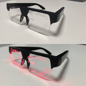 Lunettes lumineuses LD, monture noire, verres PC UV400, réglables, pour hommes, pour fêtes et spectacles, KG03 - Product Image 3