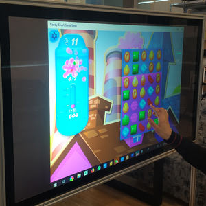 32 40 50 85 pollici Ultra sottile trasparente PCAP interattivo capacitivo Nano touch screen pannello pellicola di alluminio per la superficie del vetro - Product Image 3