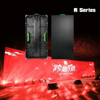Pantalla LED P2.9 P3.9 de 500x1000 para Alquiler, Gabinete de Aluminio Fundido a Presión, Mantenimiento Trasero, Conexión por Cable, Video Wall para Eventos y Escenarios