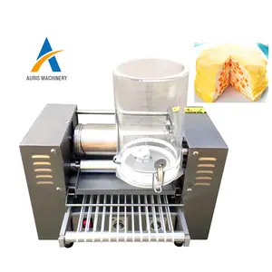 gold supplier commercial automatic table top layer birthday egg rolls skin mille crepe cake maker making Machine