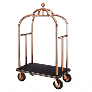 Carrello portineria portineria portineria portineria portineria bagaglio bagaglio bagaglio Hotel con tappeto blu - Product Image 4