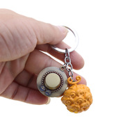 3 designs Anime Luffy Nami Devil Fruit ensemble de deux pièces porte-clés porte-clés en alliage