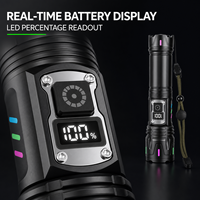 Lampe de travail LED mécanique en alliage d'aluminium 3210, rechargeable par Type-C, batterie, indice de protection IP44, portée du faisceau >500m, pour atelier de réparation automobile
