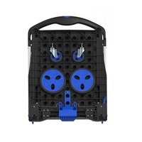 Chariot à main léger et durable, nouveau chariot de courses pliable à double étage en aluminium avec caisse de rangement