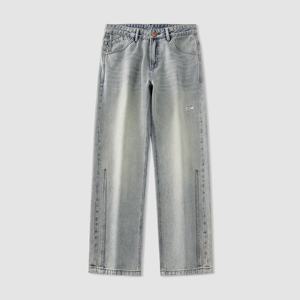 <span class=keywords><strong>Jeans</strong></span> larghi e larghi da <span class=keywords><strong>uomo</strong></span> di alta qualità stile Hip Hop stile stile stile americano retrò <span class=keywords><strong>Jeans</strong></span> larghi e lavati - Product Image 2
