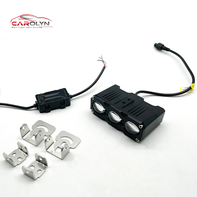 4 Inch Car Spotlights Truck Auxiliary LED Lights Mini Led Fog Lights for Motorcycle jeep wrangler Amber Light with Devil Eyes