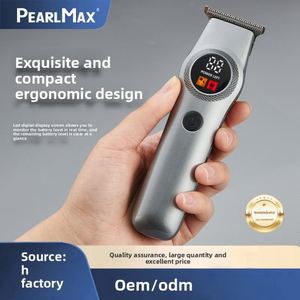 เครื่องตัดผม Pearl Max แบบชาร์จเร็วด้วย USB สำหรับร้านเสริมสวยและใช้ในบ้าน พร้อมหน้าจอ LED แสดงผลแบบดิจิตอล กันน้ำ แบตเตอรี่ในตัว หัวตัดแบบ Oil Head สำหรับแกะลาย - Product Image 5