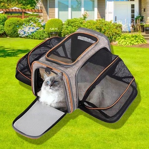Havayolu onaylı <span class=keywords><strong>Pet</strong></span> kedi taşıyıcı köpek seyahat çantası genişletilebilir taraf Mat ile rahat alan evcil hayvanlar için iki kat alan yaratır - Product Image 2