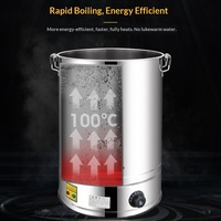 Bouilloire électrique commerciale à grande capacité en acier inoxydable avec isolation automatique pour le thé au lait et les tisanes