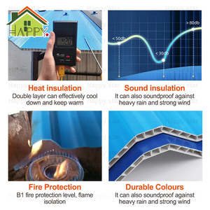 Paneles Sándwich de PVC para Techos de Casas en Lámina Hueca con Forma Similar al Bambú para Cubiertas - Product Image 6