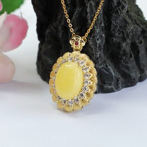 Pendentif en cire d'abeille Ximang 2026, <span class=keywords><strong>ambre</strong></span> jaune miel et graisse de poulet, fabrication <span class=keywords><strong>russe</strong></span>, approvisionnement direct usine S2100210 - Product Image 3