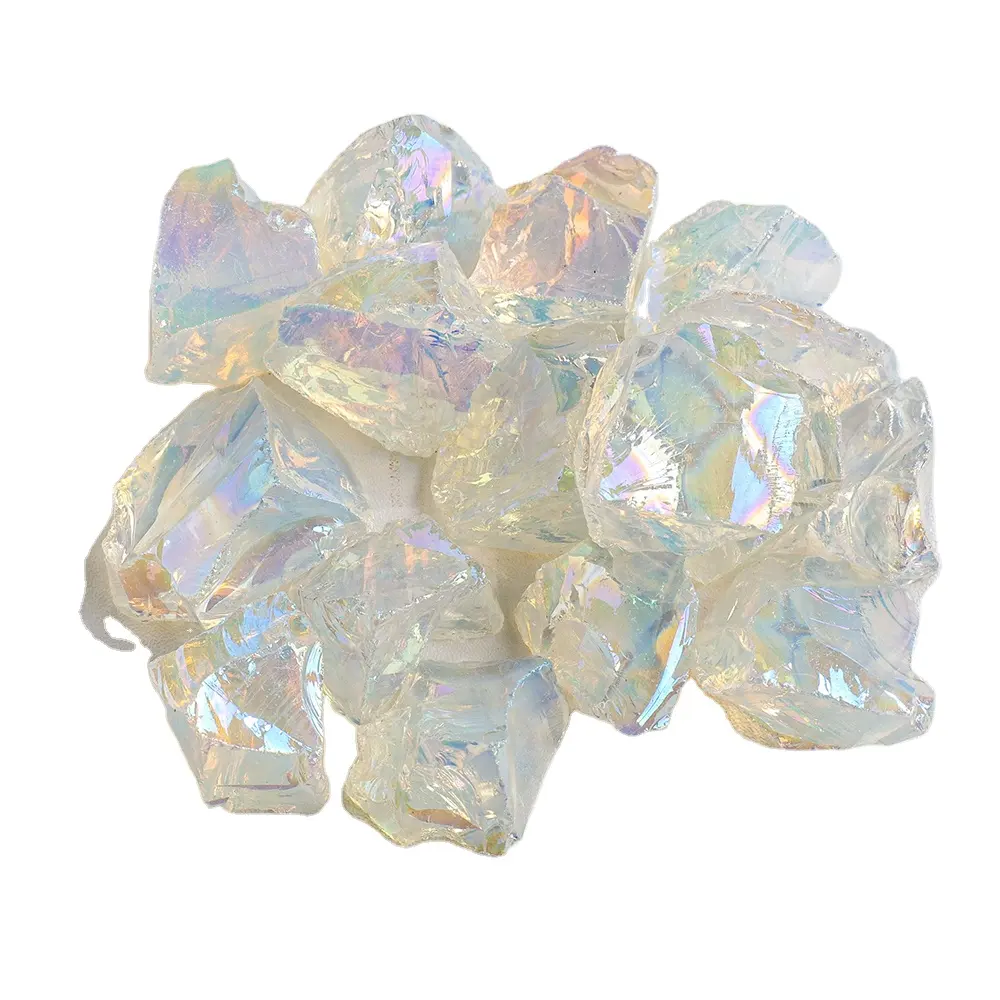Vente en gros de pierre de guérison galvanoplastie opalite cristal brut opale pierre brute collection de minéraux