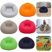 Canapé inclinable gonflable en tissu moderne, flocage, canapé paresseux en PVC, monoplace, sphérique, pliable, extra doux, canapé de loisirs d'extérieur