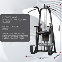 Équipement de force Offre Spéciale Pull Up Chin Dip Assist Machine Barres simples et parallèles Trainer Gym Machine