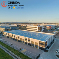 Structure en acier préfabriquée pour une vie moderne, cadre rigide Q355B avec revêtement CWB et Galvalume