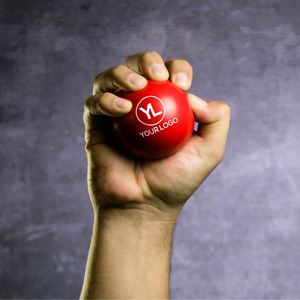Pelota Antiestrés Personalizada de Espuma de PU con Logotipo Impreso, Forma Redonda de 63 mm, Suave y Aprietable, Color Personalizado - Product Image 2