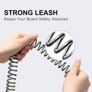 Woowave Factory Coiled TPU Surfboard <span class=keywords><strong>Leash</strong></span> Custom Logo Ankle Wrist Surf Leg Rope Safety Surf <span class=keywords><strong>Leash</strong></span> <span class=keywords><strong>for</strong></span> Surfing SUP <span class=keywords><strong>Bodyboard</strong></span> - Product Image 4