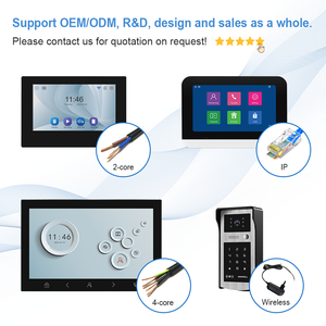 Factory Good Quality <strong>5</strong> Button with 4.3" Inch Monitor <strong>Video</strong> Door Phone <strong>Intercom</strong> <strong>System</strong> for Apartment Home Security - Product Image 3