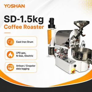 Tostador de Café Eléctrico de Acero Inoxidable Más Popular, Máquina de Tostar Café para Exteriores de Guangdong con Excelente Precio - Product Image 1