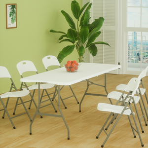 Hot Sales <b>Outdoor</b> Garden Furniture 180 6FT Party Portable Folding Dining Lightweight <b>Plastic</b> Camping Picnic <b>Table</b> for Events SN- - Product Image 6
