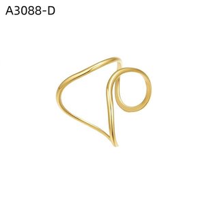 เอมี่ เอมี่ แฟชั่นริง A3088 แหวนโลหะผสมดีไซน์ทันสมัยทรงเรขาคณิต เครื่องประดับสำหรับผู้หญิง ของขวัญ สวมใส่ได้ทุกวัน - Product Image 2