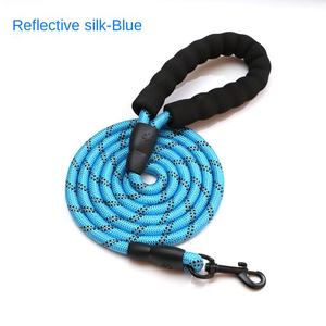 Correa reflectante multicolor para perro, mango cómodo con Material de nailon y decoración de cinta, suministros para mascotas almacenados por <span class=keywords><strong>Amazon</strong></span> - Product Image 4