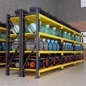 Adjustable Heavy Duty Metal <b>Storage</b> Rack 4 Tier Carbon Steel Garage Shelving <b>Unit</b> <b>For</b> Neatening And <b>Storage</b> - Product Image 5