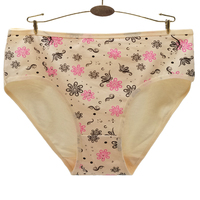 Culottes taille moyenne pour femmes grandes tailles, en coton doux, très élastiques et respirantes, pour sous-vêtements féminins personnalisés