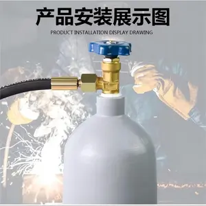 Proveedor de válvulas de China Válvula de latón personalizada Oxígeno, nitrógeno, dióxido de carbono, válvulas de cilindro CGA Válvula neumática de válvula de gas de