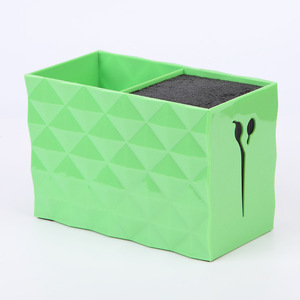 Wanmei Scissors Storage <b>Box</b> Double Hole Hair Salon Supplies Plastic Green <b>Red</b> White Black Hard Wearing - Product Image 2