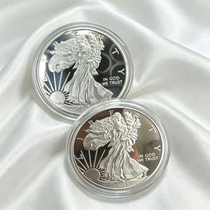 Moneta da Collezione 2026 Walking Liberty Eagle 1oz 999 Placcata in Titanio, Non Circolare, per Collezionismo e Hobby, Supporto per Incisione Personalizzata - Product Image 5