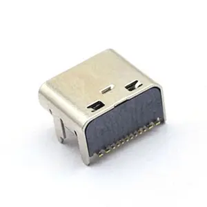 Conector fêmea tipo c, venda quente de conector fêmea tipo c com 16pin usb smt, altura do conector 1.0mm