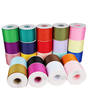 Fabrieksgroothandel Gepersonaliseerd Dubbelzijdig 75mm 100% Polyester Hoogwaardig Grosgrain Lint Cadeaulint 196 Kleuren - Product Image 4