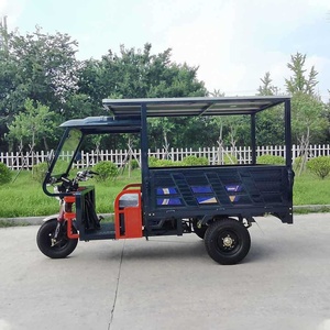 Triciclo Eléctrico de Carga Pesada para Entrega, Motocicleta Agrícola de 3 Ruedas para Adultos con Energía Solar - Product Image 2