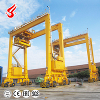 Porte-conteneurs sur pneus 35, 40, 60, 80 tonnes – Grue portique à pneus en caoutchouc avec porte-conteneurs