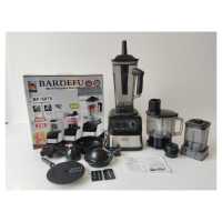 Robot culinaire multifonction 6-en-1 : mixeur, centrifugeuse, blender, pour smoothies, usage domestique intensif, boîtier en acier inoxydable