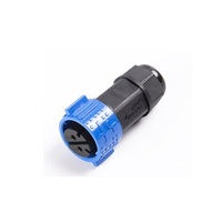 Conector de Cable Industrial M25 Autoblocante de Alta Corriente, 2 Núcleos, 50A, Impermeable, con Conexión Rápida, Certificado CE/FCC, Macho/Hembra