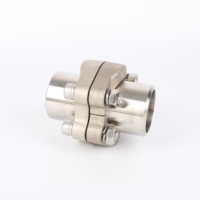 Pince de connecteur à bride fendue en acier inoxydable J518C JBZQ4187 personnalisée brides intégrées automatiquement