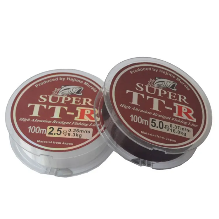 Ligne de pêche en nylon Super forte 100m, 100% fluorocarbone, Monofilament, en Stock, livraison gratuite