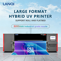 Imprimante UV à bande large format 3,3 m de qualité industrielle pour films souples, caissons lumineux, bannières en film souple, tissus et vinyle transparent